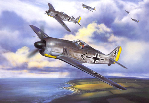 "JG 26 The Abbeville Kids" - Jerry Crandall - Fw-190 World War II Art